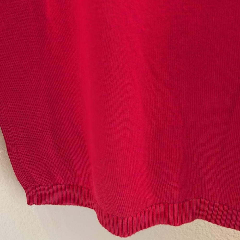 Calvin Klein Gold Stud Embellished Sweater in Red - Picture 9 of 14